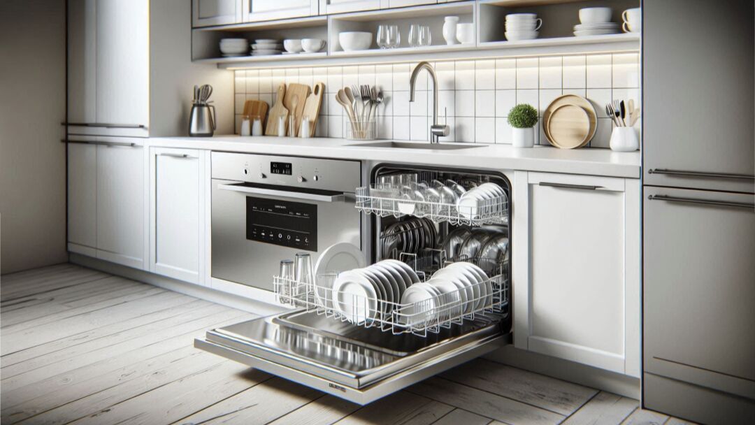 Geschirrspüler offen